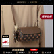 CHANEELR & KARITH包包女包牛皮單肩斜挎小包輕奢百搭生日禮物送女友老婆 高級感送女朋友愛(ài)人實(shí)用高檔【咖啡色】