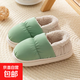 親子兒童羽絨布保暖包跟棉拖鞋防水冬季女童孩子室內居家男女寶寶 綠色 30 -31【內長(cháng)19CM】