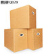 QDZX搬家紙箱有扣手 80*50*60（3個(gè)大號儲物整理箱子辦公紙箱打包裝盒
