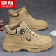 回力(Warrior)男靴休閑馬丁靴戶(hù)外鞋子男款工裝男鞋F838M 卡其色 42