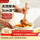 美廚（MAXCOOK）木湯勺 櫸木勺子 天然家用無(wú)漆無(wú)蠟木勺鏟 加長(cháng)柄菜勺MCCU4157