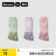 蕉內銀皮501S分趾棉襪子女士二指五指運動(dòng)透氣網(wǎng)眼7A抗菌防臭短筒3雙 【五趾】冰霜綠+青霧紫+霧粉 3雙 均碼