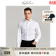 沙馳（SATCHI）男裝長(cháng)袖襯衫秋季新款商務(wù)正裝抗皺免燙白色襯衣男 漂白 41