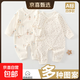 （2件裝）春秋款純棉嬰兒衣服新生兒連體衣A類(lèi)無(wú)骨雙層護肚春秋 小碎花+長(cháng)耳朵兔 52cm （0-1個(gè)月）