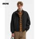 OEMG 美式通勤教練夾克男士春秋季飛行員bomber廓形短款立領(lǐng)上衣外套 黑色 【高品質(zhì)】 XL [建議110-130斤]