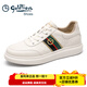 金利來(lái)男鞋秋冬季新款休閑鞋百搭板鞋男士小白鞋運動(dòng)潮流真皮鞋子男 白色 40