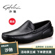 沙馳（SATCHI）鹿皮皮鞋男鞋夏季商務(wù)休閑鞋男士駕車(chē)鞋軟皮軟底舒適透氣鞋豆豆鞋 黑色21822013Z 43 歐碼偏大一碼