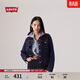 Levi's李維斯女士美式懷舊復古巴恩風(fēng)時(shí)尚深藍顯瘦牛仔夾克外套 深牛仔色 S