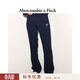 Abercrombie & Fitch美式百搭LOGO顯瘦微喇抓絨運動(dòng)衛褲長(cháng)褲25秋冬女裝147-5116 海軍藍 XS (160/66A) 偏大偏長(cháng)，建議小一碼