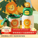 杯具熊（BEDDYBEAR）開(kāi)口笑雙飲蓋兒童保溫杯帶吸管水杯316鋼大容量保溫壺600ML呆萌獅