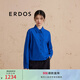ERDOS 純棉襯衣多巴胺減齡寬松上衣休閑百搭女士長(cháng)袖襯衫 愛(ài)琴海藍 L 170/88A