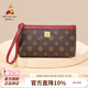 稻草人手拿包女包包大容量手抓包長(cháng)款零錢(qián)包卡包女多功生日禮物送女生 棕/棗紅