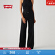 Levi's【補貼改褲】李維斯女士美式休閑318寬松闊腿牛仔褲 黑色 建議拍大一碼 26 (30)