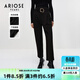 艾諾絲雅詩(shī)ARIOSEYEARS冬裝新品黑色簡(jiǎn)約顯瘦哈倫褲長(cháng)褲女11013003 黑色 M
