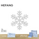 HEFANG何方珠寶曉雪胸針銀別針女士高級感生日禮物送女友老婆 銀色