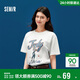 森馬（Semir）瘋狂動(dòng)物城短袖T恤女夏季卡通印花落肩寬松個(gè)性女生101325100099