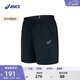 亞瑟士ASICS運動(dòng)短褲男子舒適透氣百搭速干運動(dòng)褲 2031F119-001 黑色 XL