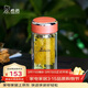 希諾（heenoor）雙層玻璃杯家用辦公水杯女高顏值過(guò)濾泡茶杯子X(jué)N-9350橙色 200mL