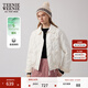 Teenie Weenie小熊女裝棉服冬季時(shí)尚簡(jiǎn)約休閑保暖外套韓系洋氣夾克 乳白色 M (165)
