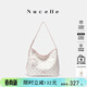紐芝蘭（NUCELLE）高級感包包2026女士輕奢斜挎大容量水桶包老花腋下HOBO包生日禮物