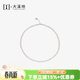 大溪地淡水珍珠項鏈 925銀小米珠鎖骨鏈頸飾4-5mm節日禮物送女生