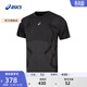 亞瑟士ASICS運動(dòng)T恤男子跑步短袖透氣舒適運動(dòng)上衣T恤  2011D355-001 黑色 M