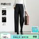 尚都比拉冬季休閑松緊腰加絨舒適保暖輕運動(dòng)哈倫小腳褲