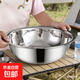 不銹鋼盆家用商用加深斗盆洗臉盆洗澡盆湯盆面盆洗腳盆洗菜盆大盆 不銹鋼盆 36cm