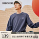 斯凱奇（Skechers）春季衛衣柔軟舒適圓領(lǐng)長(cháng)袖衫美式時(shí)尚多巴胺套頭衫
