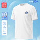 名創(chuàng  )優(yōu)品（MINISO）速干t恤男薄款運動(dòng)透氣吸汗冰絲涼感體恤汗衫百搭防曬圓領(lǐng)短袖男  白色(怪咖黑胸標) L 175(防曬UPF50+ 運動(dòng)必備)