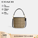 蔻馳（COACH）【品牌直供】女士CITY迷你斜挎水桶包卡其配黑色CT800禮物