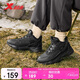 特步女鞋運動(dòng)休閑老爹鞋冬季保暖防滑耐磨2025新款游牧增高休閑鞋子女