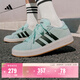 adidas「面包鞋」GRAND COURT BASE 00s休閑低幫板鞋男女阿迪達斯 薄荷綠/黑色/漢玉白   42