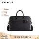 蔻馳（COACH）【品牌直供】男士老花輕奢公文包電腦包手提包禮物送男友生日禮物 黑色老花CV917 QBMI5