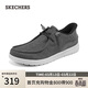 斯凱奇（Skechers）閃穿鞋男鞋春季休閑鞋一腳蹬商務(wù)板鞋軟底豆豆鞋帆布鞋210959