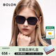 BOLON暴龍眼鏡26年新品太陽(yáng)鏡方形優(yōu)雅大框墨鏡遮陽(yáng)防曬防紫外線(xiàn)BL5101 C10 亮黑鏡框+紫灰漸進(jìn)鏡片【偏光】