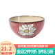 玉泉 韓式手繪碗碟米飯碗單個(gè)大面碗陶瓷餐具家用 韓式6英寸面碗紅色