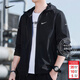 耐克（NIKE）外套男裝上衣 2026新款春季運動(dòng)服休閑透氣跑步立領(lǐng)速干梭織夾克 DD4747-010/連帽/曬圖返10 偏小一碼 L 【175】 體重130~150斤左右