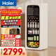 海爾（Haier）小紅花133L冰吧家用冷藏柜保鮮柜辦公室客廳精致小冰箱小型冰柜一級能效雙溫DS0133LH9EY1國家補貼