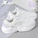 特步（XTEP）女鞋運動(dòng)鞋子女款透氣網(wǎng)面鞋跑步鞋2026春季新款減震休閑老爹鞋 帆白/淡霧紫 37 (225mm)