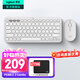 羅技（Logitech）PEBBLE 2 COMBO無(wú)線(xiàn)鍵鼠套裝 似K380+PEBBLE藍牙套裝 藍牙辦公75配列鍵盤(pán)靜音鼠標鵝卵石Mac ipad 2.4G+藍牙無(wú)線(xiàn)套裝【月凝白】