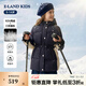 E·LAND KIDS【三防】童裝2025年冬季新品女童連帽羽絨服韓版潮 EKJDF4T21ENavy藏青色/59 160