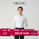 威可多（VICUTU）【Ever襯衫】男士潮流通勤襯衫長(cháng)袖商務(wù)百搭舒適襯衣 白色 L (175B)