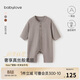 babylove【縱享絲柔】嬰兒連體衣春秋季羊毛衣服寶寶哈衣居家睡衣打底衣