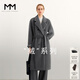 麥檬MM1OOALPACA羊駝蘇力長(cháng)毛 皮草感經(jīng)典1018O1大衣毛呢外套 巖石灰5F8970682 150/76A/XS（100斤以下）