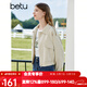百圖betu女裝秋季新款短外套戶(hù)外露營(yíng)通勤外套短風(fēng)衣女2308T55 淺杏色 L