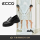愛(ài)步（ECCO）樂(lè )福鞋 時(shí)尚厚底增高休閑皮鞋女 蹤跡30女鞋系列220723 黑色 38