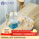 蘇氏陶瓷創(chuàng  )意茶盤(pán)茶具套裝配玻璃錘紋泡茶壺帶四個(gè)手柄茶杯J0271