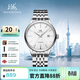 上海（SHANGHAI）手表男款 國民系列 經(jīng)典男士自動(dòng)機械透底鋼帶男表 818 白盤(pán)單歷