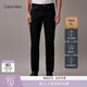 Calvin KleinJeans四季款男士經(jīng)典休閑通勤ck修身顯瘦黑色洗水微彈牛仔褲